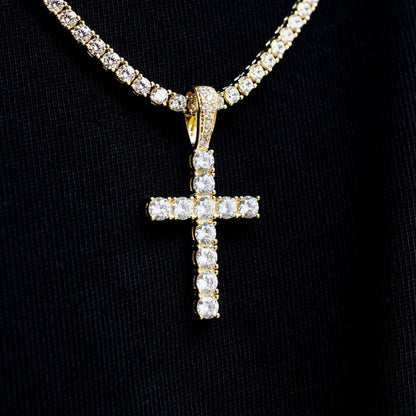 Diamond Cross in White Gold