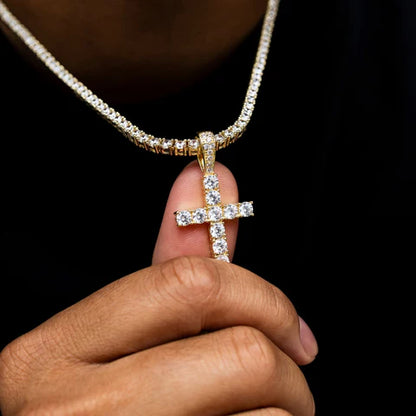 Diamond Cross in White Gold